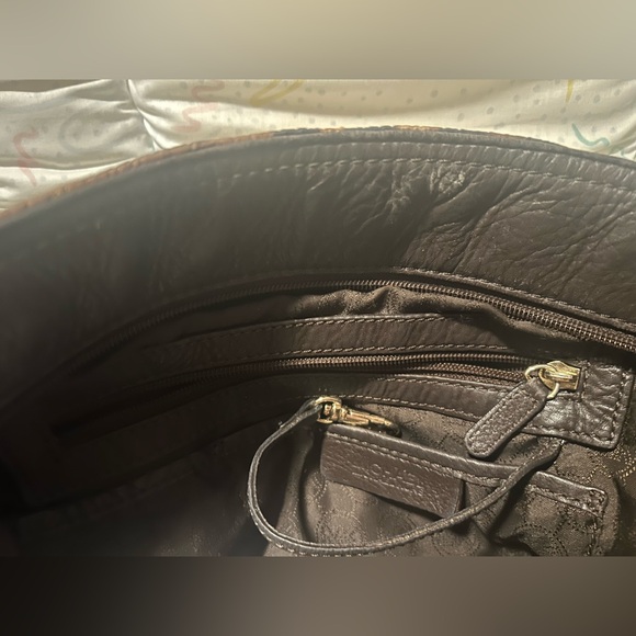 Michael Kors Brown Leopard Tote with Gold Accents - Picture 5 of 12